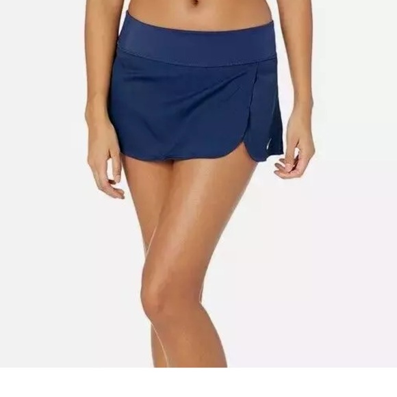 Nike Womens Board Skirt Swimsuit Bottom Navy Blue Size Large NESSA391-440 - Picture 1 of 3